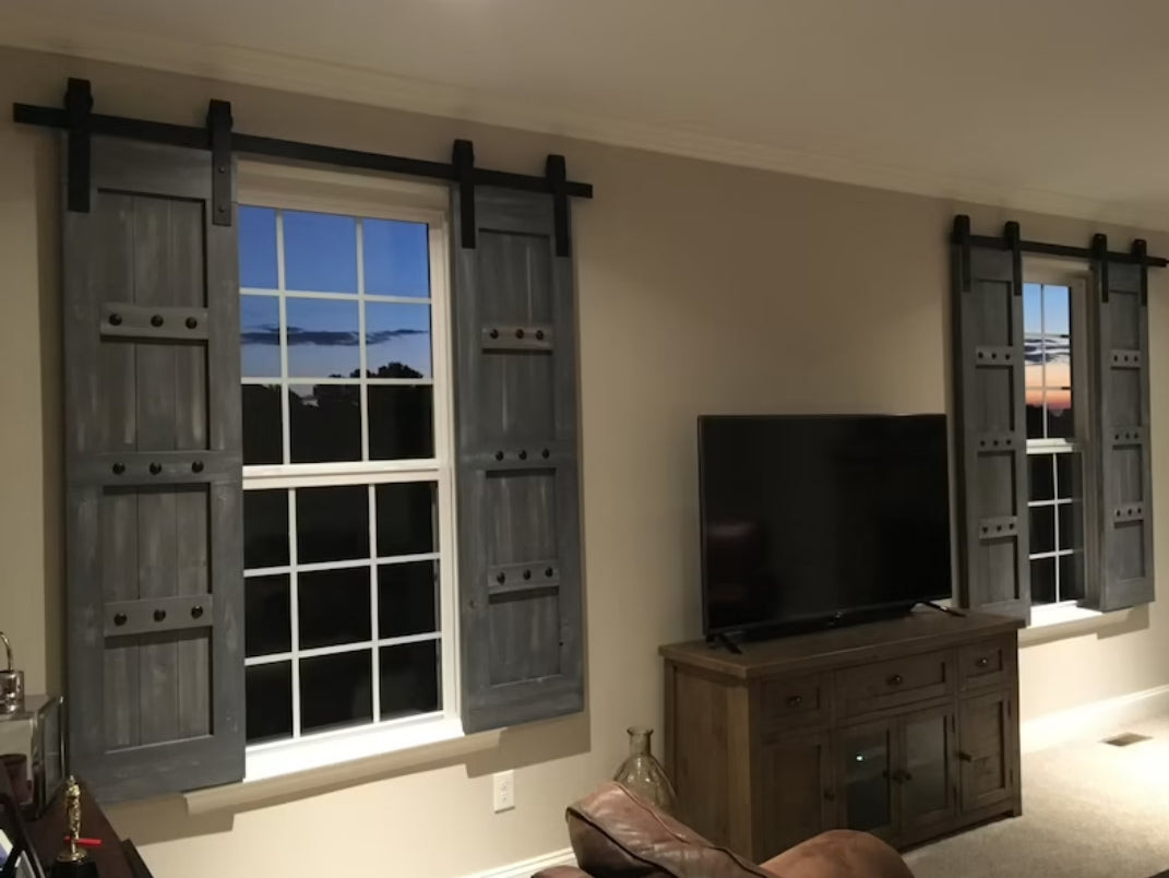 Interior Barn Shutters - Custom Barn Window Covers