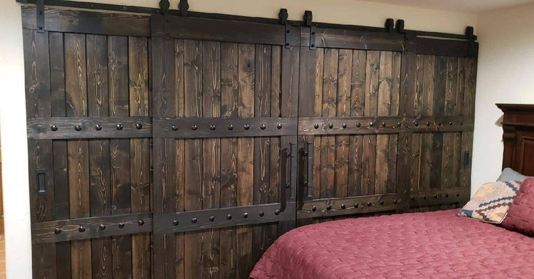 Horizon Bypass Style Barn Door Packages - NW WoodenNail