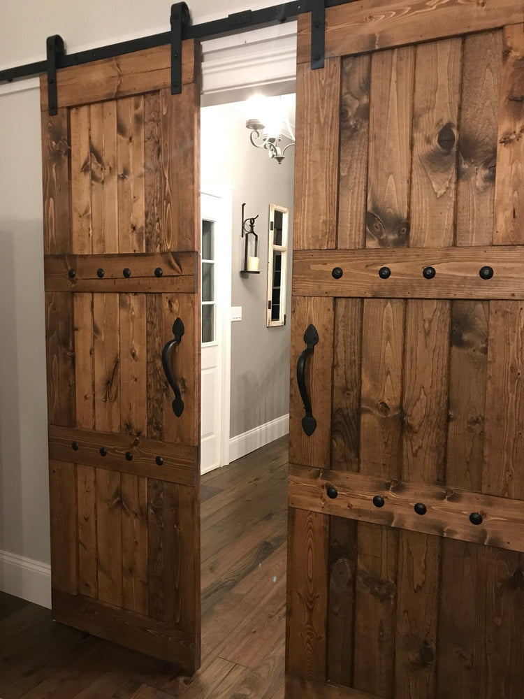 Custom Double Horizon Barn Door Package - NW WoodenNail
