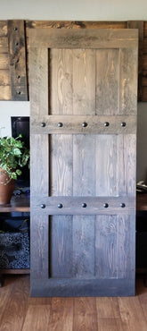 Rustic Rough Sawn Fir Barn Door - Barn Hardware optional - Custom - NW WoodenNail