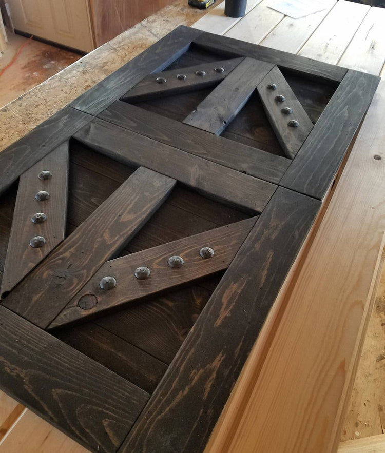 TV Barn Door Package - TV Hide - Custom TV Cover with Barn Hardware - NW WoodenNail